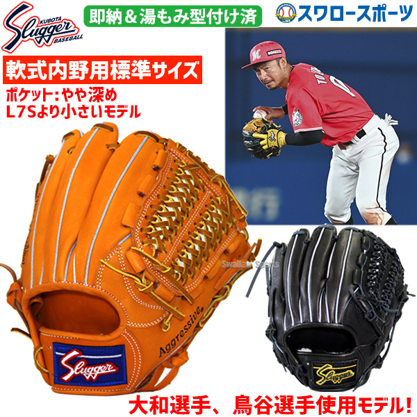 漢字刺繍は名前ではありません久保田スラッガー　内野手用オーダーグラブ　軟式用　L7S型