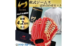 【総額4.2万円分 先着5名様限定 軟式 ジームス詰め合わせセット】野球 湯もみ型付け済 軟式グローブ バッティンググロ―ブ Tシャツ グラブフォルダー マルチケース Zeems LOOKBAG-N 野球用品 スワロースポーツ