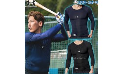 野球 アンダーアーマー アンダーシャツ 七分袖 ウエア ヒートギア コンプレッション HG ARMOUR COMP 3/4 CREW 1378235 UA  underarmour