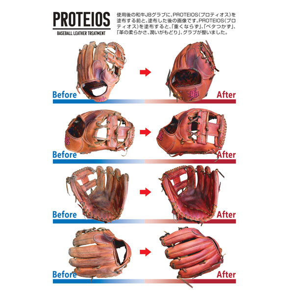 即日出荷】 JB グラブ・ミット用 液体トリートメント PROTEIOS プロティオス 2本セット JB-PR - 野球用品専門店 スワロースポーツ  | 激安特価品 品揃え豊富!