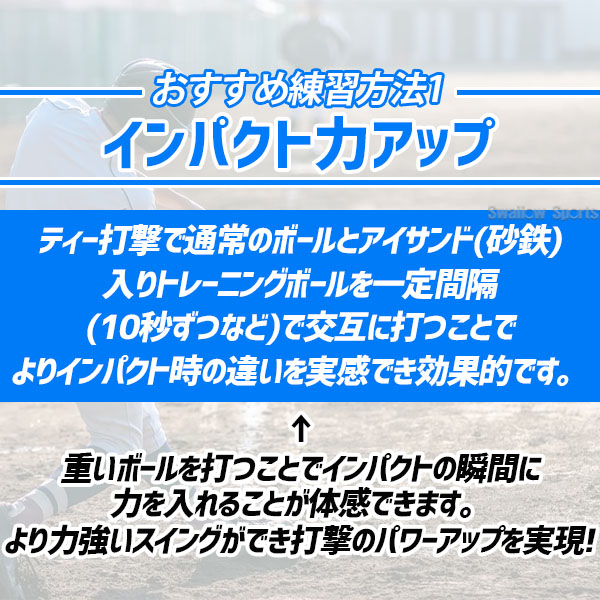 野球 ゼット トレーニング ボール 打撃専用アイアンサンド（砂鉄入り