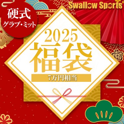 ＼【後払い不可】7万円相当！ 硬式内野手用グラブ＋おすすめメンテナンス用品3点+マルチグラブ袋 松 スワロースポーツ 2025年福袋／