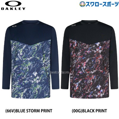 野球 オークリー ウェア ウエア トップス 長袖 デュアル Tシャツ STRIKING QD LS DUAL TEE 6.0 FOA407102 OAKLEY 野球用品 スワロースポーツ