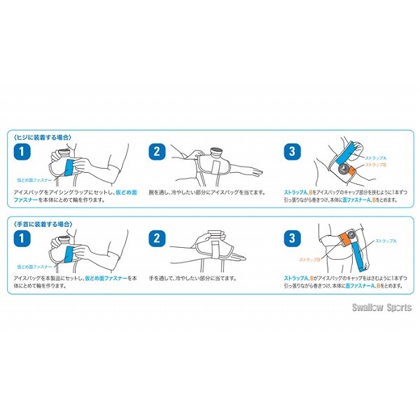 ザムスト ZAMST アイシングサポーター IW-1 腕・足用 378201 野球 アイシング 野球肘 野球部 野球用品 スワロースポーツ