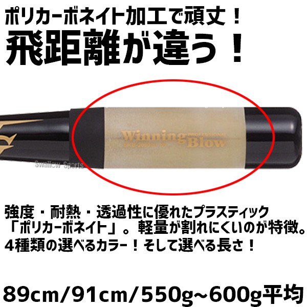 【9/7 ポイント7倍】 野球 ハイゴールド ノックバット 軟式 スケルトン ウイニングブロウ プロフェッショナル 硬式 朴 ポリカーボネイト 木製 一般用 SKB-31000 HI-GOLD