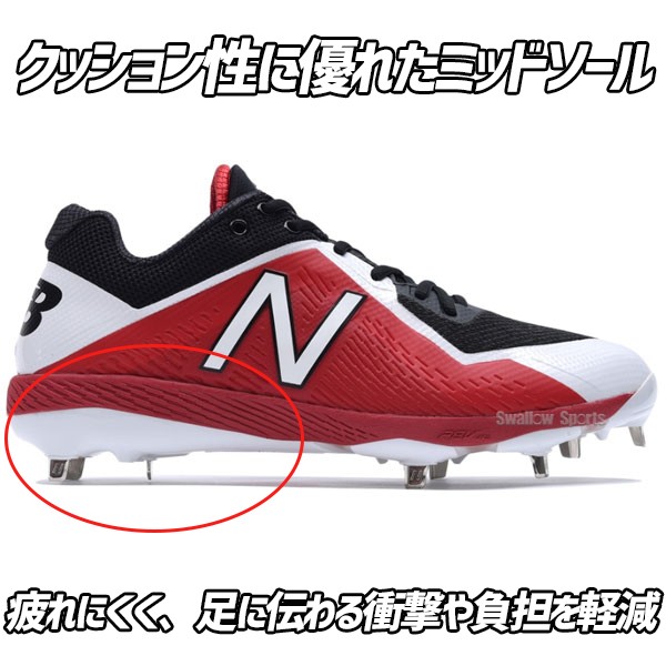 セール タフトーのみ可 70 Off ニューバランス Nb 野球 野球スパイク 樹脂底 金属 ベースボール クリーツ 金具 レッド L4040 野球用品専門店 スワロースポーツ 激安特価品 品揃え豊富