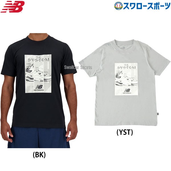 野球 ニューバランス ウエア ウェア Poster ショートスリーブ Tシャツ 半袖 丸首 MT41595 newbalance 野球用品 スワロースポーツ