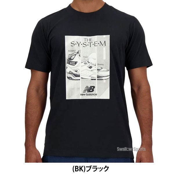 野球 ニューバランス ウエア ウェア Poster ショートスリーブ Tシャツ 半袖 丸首 MT41595 newbalance 野球用品 スワロースポーツ