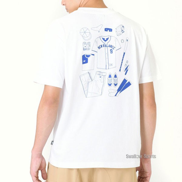 野球 ニューバランス ウエア ウェア Tシャツ QTMコレクション BASEBALL ESSENTIALS T-SHIRT 半袖 丸首 大谷翔平 MT43948 newbalance 野球用品 スワロースポーツ