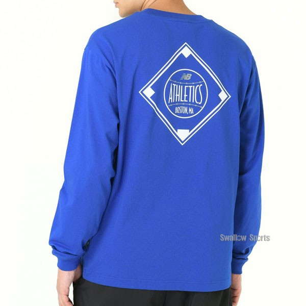 野球 ニューバランス ウエア ウェア Tシャツ QTMコレクション DIAMOND ATHLETICS LONG SLEEVE 長袖 丸首 大谷翔平 MT43949 newbalance 野球用品 スワロースポーツ