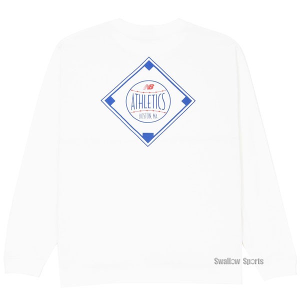 野球 ニューバランス ウエア ウェア Tシャツ QTMコレクション DIAMOND ATHLETICS LONG SLEEVE 長袖 丸首 大谷翔平 MT43949 newbalance 野球用品 スワロースポーツ