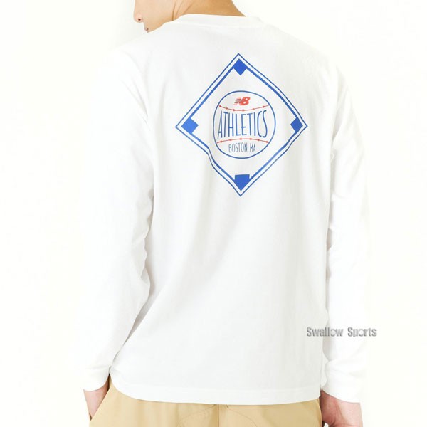 野球 ニューバランス ウエア ウェア Tシャツ QTMコレクション DIAMOND ATHLETICS LONG SLEEVE 長袖 丸首 大谷翔平 MT43949 newbalance 野球用品 スワロースポーツ