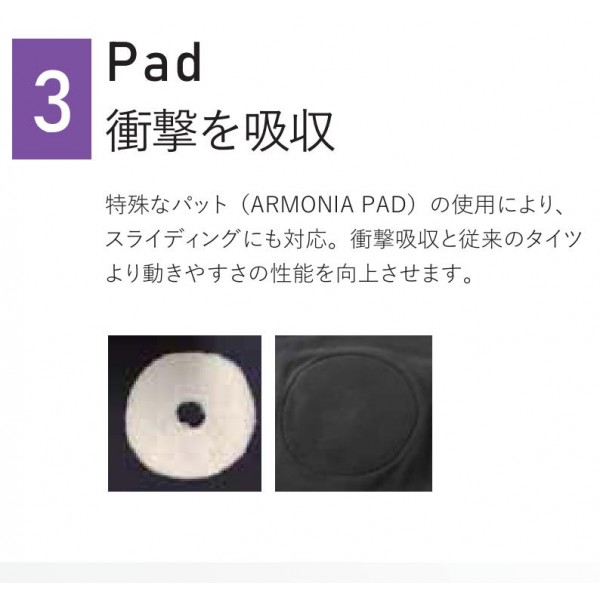 返品不可 オンヨネ ウェア ウエア アルモニーア ハーフタイツ 甲斐拓也選手着用 OKP90520Y