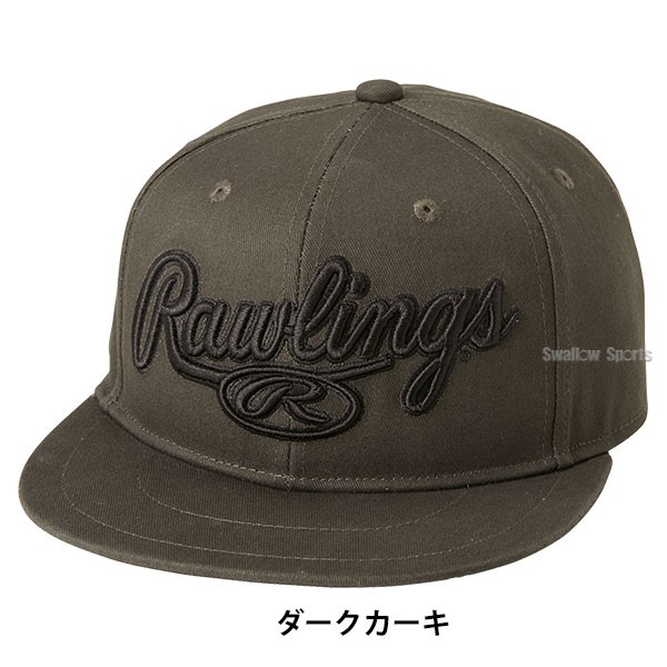 野球 ローリングス 6パネル フラットバイザー キャップ 帽子 AAC14S01 Rawlings