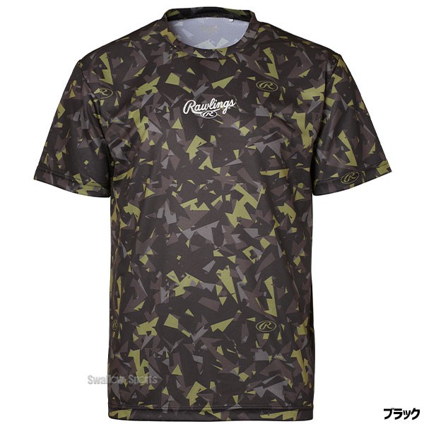 野球 ローリングス ウエア ウェア 半袖 ベクターカモ2 グラフィック Tシャツ AST14S03 Rawlings 野球用品 スワロースポーツ