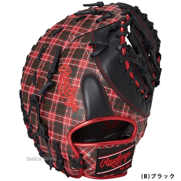 【9/7 ポイント7倍】 野球 ローリングス 軟式ファーストミット HYPER TECH GRAPHIC Tartan Check グラフィック タータンチェック ファースト 一塁手用 GR4FHTGM53 Rawlings 野球用品 スワロースポーツ