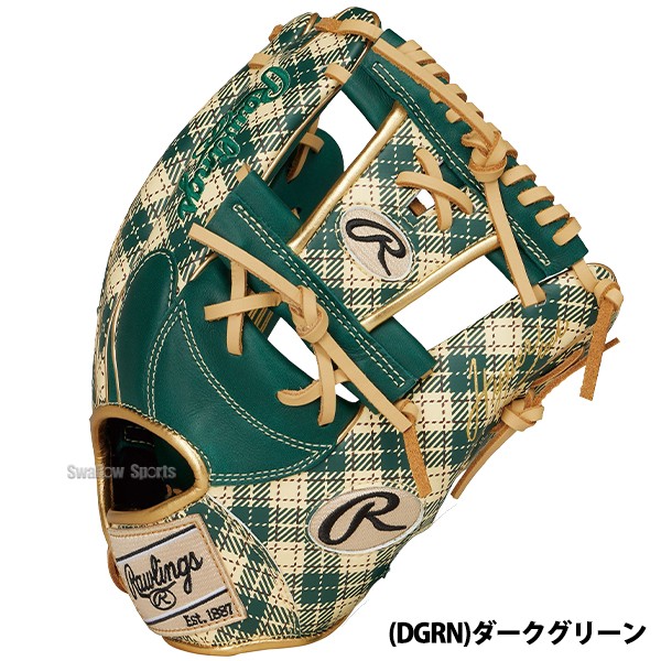 9/17P10倍！ 野球 ローリングス 軟式グラブ グローブ HYPER TECH GRAPHIC Tartan Check 内野手用 右投用 内野手 内野 軟式用 軟式野球 GR4FHTGN62 RAWLINGS 野球用品 スワロースポーツ