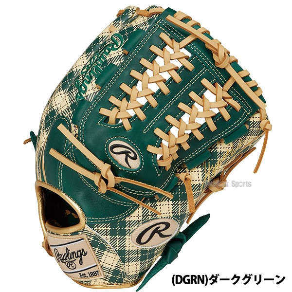 9/17P10倍！ 野球 ローリングス 軟式グラブ グローブ HYPER TECH GRAPHIC Tartan Check オールラウンド用 右投用 左投用 オールラウンド 軟式用 軟式野球 GR4FHTGN65 RAWLINGS 野球用品 スワロースポーツ