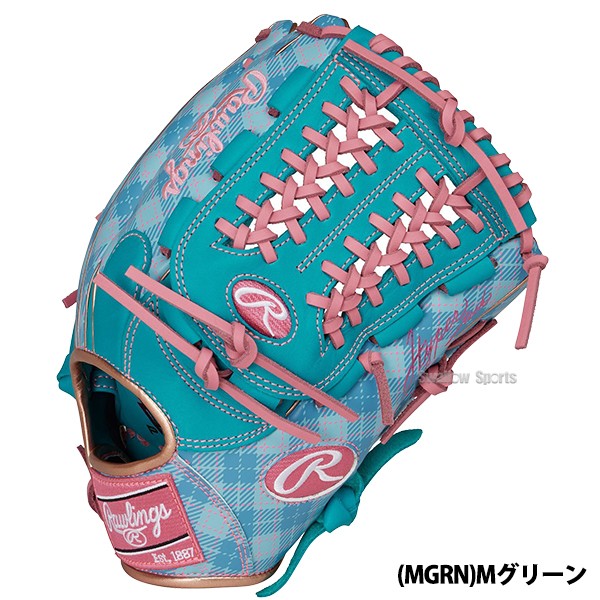 9/17P10倍！ 野球 ローリングス 軟式グラブ グローブ HYPER TECH GRAPHIC Tartan Check オールラウンド用 右投用 左投用 オールラウンド 軟式用 軟式野球 GR4FHTGN65 RAWLINGS 野球用品 スワロースポーツ