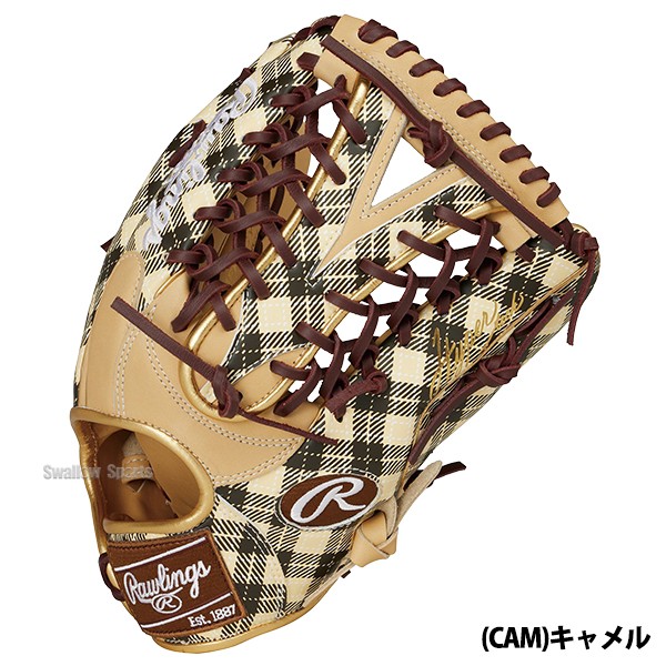 野球 ローリングス 軟式グラブ グローブ HYPER TECH GRAPHIC Tartan Check 外野手用 右投用 左投用 外野手 外野 軟式用 軟式野球 GR4FHTGY719 RAWLINGS 野球用品 スワロースポーツ