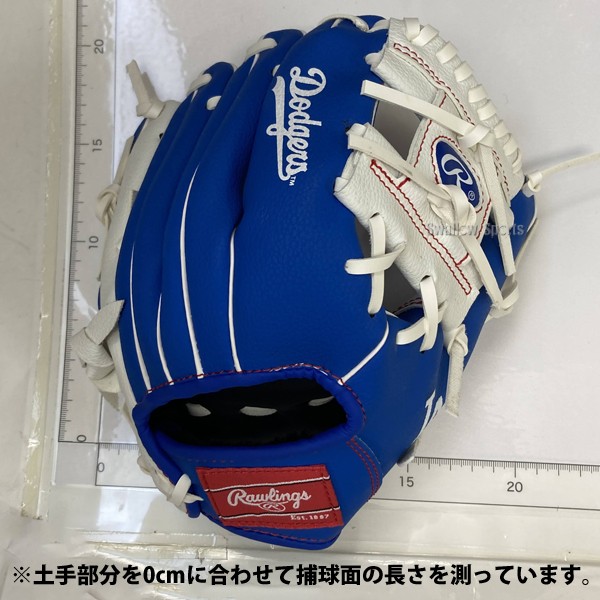 【湯もみ型付け不可】野球 ローリングス 少年用 キッズ 軟式グローブ グラブ LAドジャース 10インチグラブ LAD10 Rawlings 右投用 野球用品 スワロースポーツ