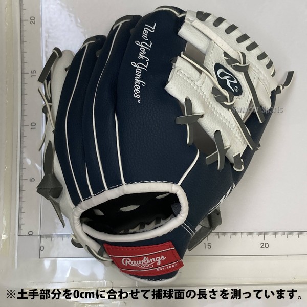 【湯もみ型付け不可】野球 ローリングス キッズ 少年用 軟式グローブ グラブ NYヤンキース 10インチグラブ NYY10 Rawlings 右投用 野球用品 スワロースポーツ