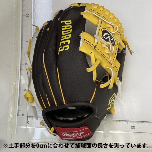 【湯もみ型付け不可】野球 ローリングス キッズ 少年用 軟式グローブ グラブ サンディエゴパドレス 10インチグラブ SAP10 Rawlings 右投用 野球用品 スワロースポーツ