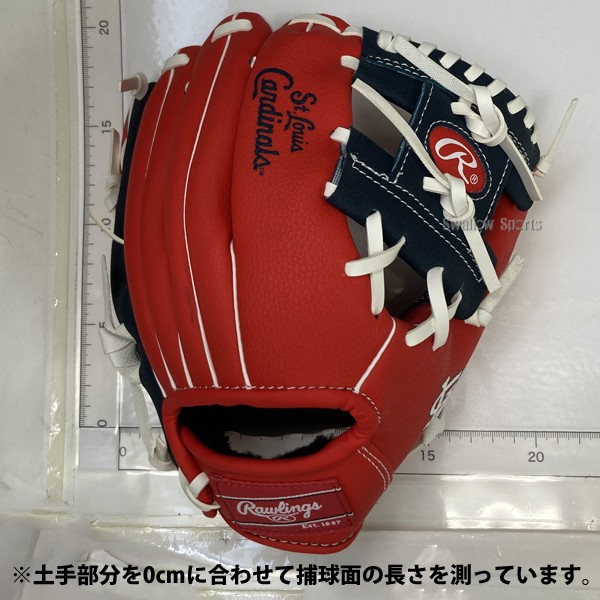 【湯もみ型付け不可】野球 ローリングス キッズ 少年用 軟式グローブ グラブ STLカージナルス 10インチグラブ STL10 Rawlings 右投用 野球用品 スワロースポーツ