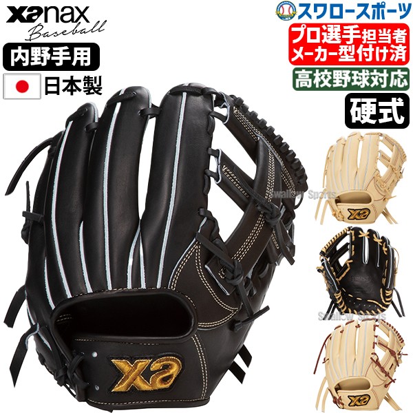 【予約商品】1月上旬発送予定 野球 ザナックス  メーカー型付け済 硬式 グローブ  グラブ トラストエックス 内野手用 右投用 高校野球対応 TRUSTX IM2型 BHG25IM2X XANAX 野球用品 スワロースポーツ