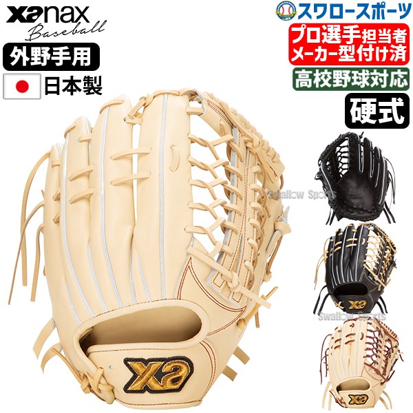 【予約商品】1月上旬発送予定 野球 ザナックス  メーカー型付け済 硬式 グローブ  グラブ トラストエックス 外野手用 右投用 左投用 高校野球対応 TRUSTX OS1型 BHG25OS1X XANAX 野球用品 スワロースポーツ